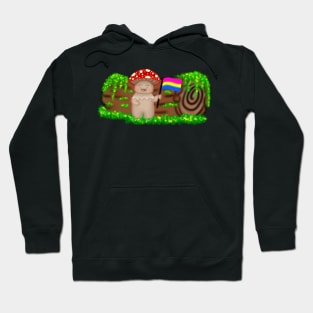 Pansexual Pride Mushroom Buddy Hoodie